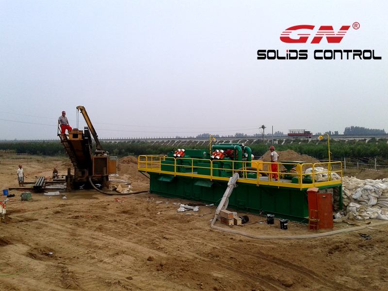 GNMS-500GL_mud_system_working_at_HDD_rigsite